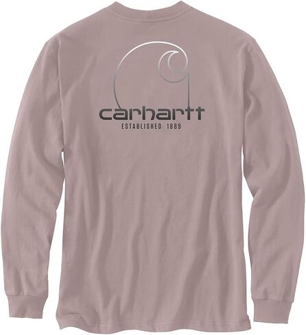 Carhartt Men's Loose Fit Heavyweight Long Sleeve Pocket C Graphic T-Shirt in Saudi Arabia