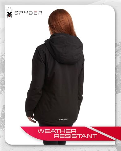 Spyder Womens Ski Jacket - Faux Fur Lined Insulated 3 in 1 Puffer Jacket - Reversible Quilted Winter Coats for Women in Saudi Arabia