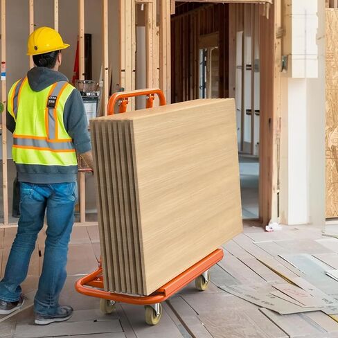 YITAMOTOR Drywall Cart, 3000lbs Heavy Duty Drywall Sheet Cart 45.3" L × 22.4" W × 46" H with 4 Swivel Wheels Panel Cart Lumber Cart Plywood Cart for Wall Panel, Sheetrock, Wood Panel in Saudi Arabia