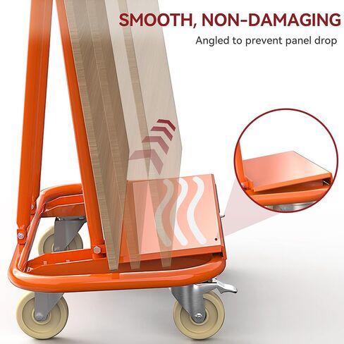 YITAMOTOR Drywall Cart, 3000lbs Heavy Duty Drywall Sheet Cart 45.3" L × 22.4" W × 46" H with 4 Swivel Wheels Panel Cart Lumber Cart Plywood Cart for Wall Panel, Sheetrock, Wood Panel in Saudi Arabia