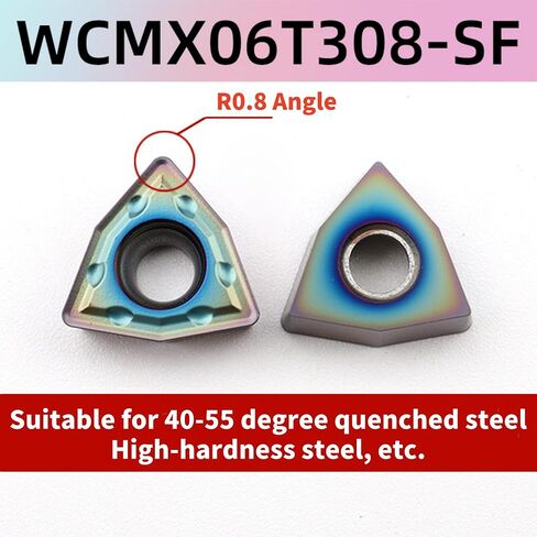 WCMX080412-SF DM9030 Trigon Drilling Inserts,for Use with Indexable Drills, Barclays Coated, for Machining Cast Iron, Aluminum Material/Copper/Quenched Steel/High-Hardness Steel/Stainless Steel in Saudi Arabia