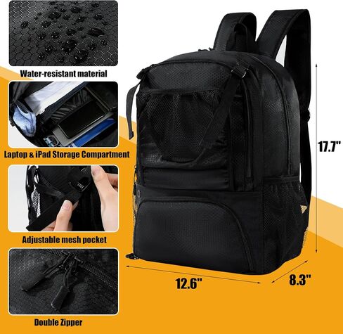 BALAPET Basketball Backpack Large Sports Bag with Shoes Compartment and Basketball Bag with Fence Hook for Basketball, Soccer,Volleyball& Equipment, Basketball, Swimming, Fitness, Travel Essentials in Saudi Arabia