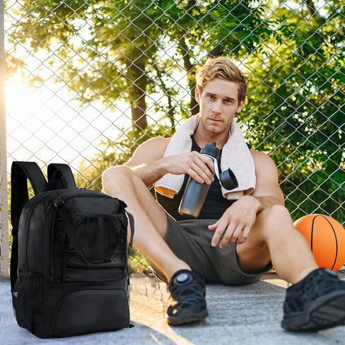 BALAPET Basketball Backpack Large Sports Bag with Shoes Compartment and Basketball Bag with Fence Hook for Basketball, Soccer,Volleyball& Equipment, Basketball, Swimming, Fitness, Travel Essentials in Saudi Arabia