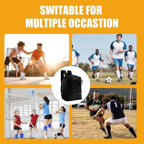BALAPET Basketball Backpack Large Sports Bag with Shoes Compartment and Basketball Bag with Fence Hook for Basketball, Soccer,Volleyball& Equipment, Basketball, Swimming, Fitness, Travel Essentials in Saudi Arabia