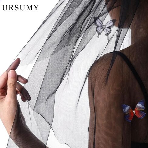 Ursumy Gothic Floral Headband Halloween Headband Rose Veil Headpiece Vintage Headdress Masquerade Cosplay Accessory for Women in Saudi Arabia
