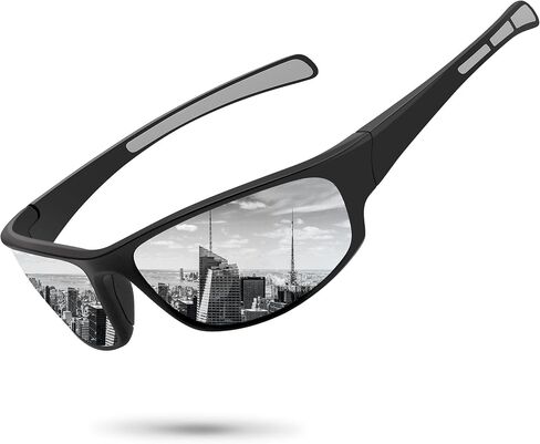 Sports Polarized Sunglasses for Men Women Wrap Around Sun Glasses Fishing Cycling Driving Running UV Protection in Saudi Arabia