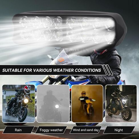 Motorcycle LED Light, Universal High Brightness 12V-80V Electric Tricycle LED Light Headlights Conversion Light for Motorcycle, Electric Bike, Tricycle in Saudi Arabia