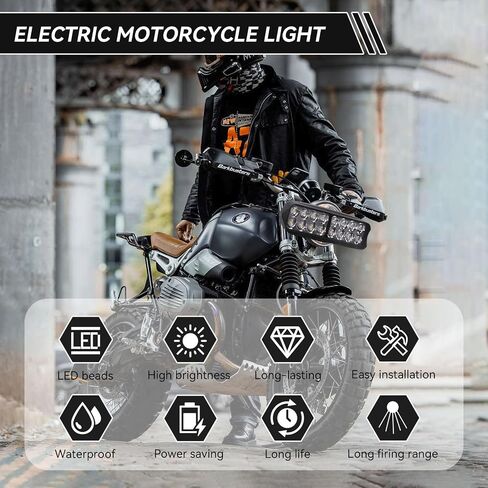 Motorcycle LED Light, Universal High Brightness 12V-80V Electric Tricycle LED Light Headlights Conversion Light for Motorcycle, Electric Bike, Tricycle in Saudi Arabia