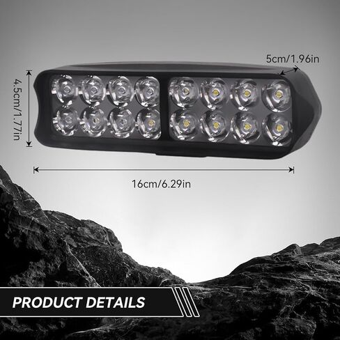 Motorcycle LED Light, Universal High Brightness 12V-80V Electric Tricycle LED Light Headlights Conversion Light for Motorcycle, Electric Bike, Tricycle in Saudi Arabia