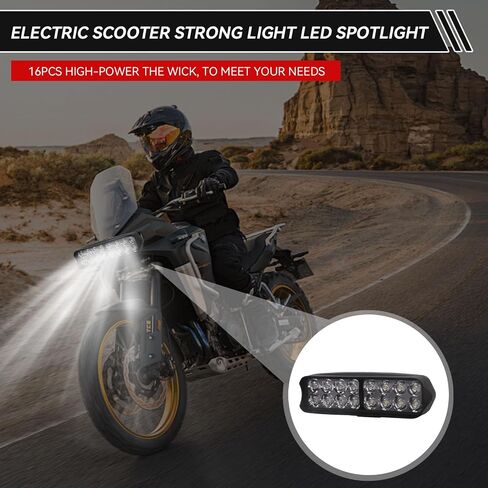 Motorcycle LED Light, Universal High Brightness 12V-80V Electric Tricycle LED Light Headlights Conversion Light for Motorcycle, Electric Bike, Tricycle in Saudi Arabia