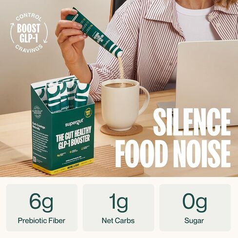 Supergut Daily Prebiotic | High Fiber Supplement Mix | Gut Health | Low fodmap | Soy Free | Keto Friendly | 8g Fiber | 0g Sugar | Unflavored Plant Based Supplement Powder (28 Servings, 1 Bag) in Saudi Arabia