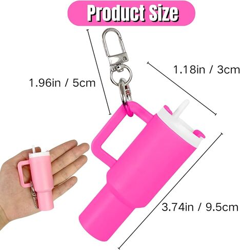 Mini Tumbler Keychain, Mini Cup Keychain for School Bag Key Ring or Lip Balm, Cute Tumbler Keychain in Saudi Arabia
