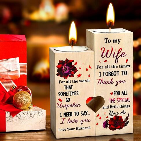 حامل شموع إلى My Bestie - أنت لا يمكن استبداله، اجعل حياتي أفضل هدية عيد الحب للفتيات الصديقات والنساء هدية عيد ميلاد مخصصة للصداقة حامل شموع خشبي in Kuwait