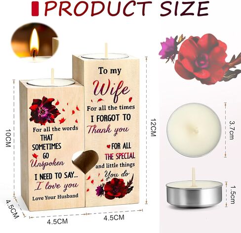 حامل شموع إلى My Bestie - أنت لا يمكن استبداله، اجعل حياتي أفضل هدية عيد الحب للفتيات الصديقات والنساء هدية عيد ميلاد مخصصة للصداقة حامل شموع خشبي in Kuwait