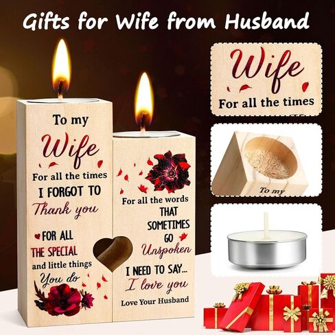 حامل شموع إلى My Bestie - أنت لا يمكن استبداله، اجعل حياتي أفضل هدية عيد الحب للفتيات الصديقات والنساء هدية عيد ميلاد مخصصة للصداقة حامل شموع خشبي in Kuwait