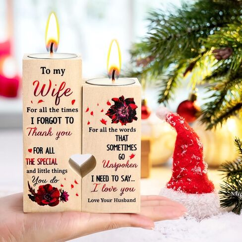 حامل شموع إلى My Bestie - أنت لا يمكن استبداله، اجعل حياتي أفضل هدية عيد الحب للفتيات الصديقات والنساء هدية عيد ميلاد مخصصة للصداقة حامل شموع خشبي in Kuwait