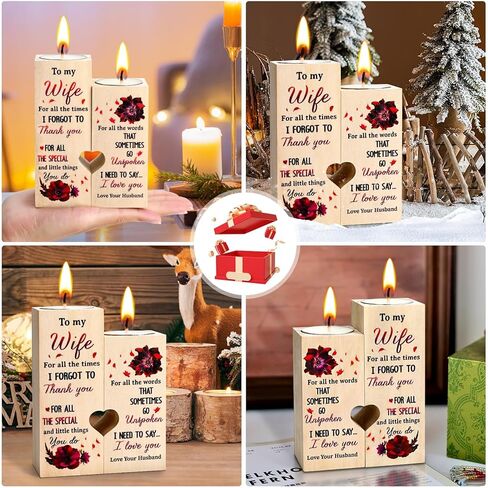 حامل شموع إلى My Bestie - أنت لا يمكن استبداله، اجعل حياتي أفضل هدية عيد الحب للفتيات الصديقات والنساء هدية عيد ميلاد مخصصة للصداقة حامل شموع خشبي in Kuwait