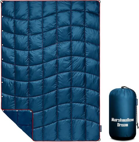 Camping Blanket Puffy Camp Blanket Mini Outdoor Blanket | Lightweight Windproof Water Resistant for Hiking, Backpacking,Car,Picnic,Stadium in Saudi Arabia