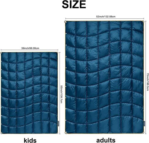 Camping Blanket Puffy Camp Blanket Mini Outdoor Blanket | Lightweight Windproof Water Resistant for Hiking, Backpacking,Car,Picnic,Stadium in Saudi Arabia
