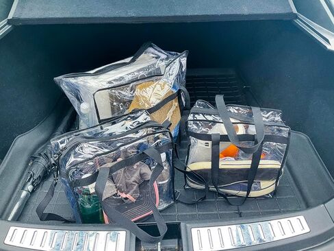Clear Stadium Approved Bags 12x6x12 Transparent Tote, Zipper and Handles for Concerts, Sporting Events, Work, Gym in Saudi Arabia