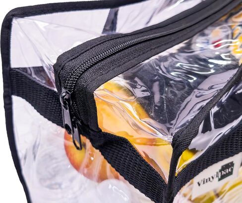 Clear Stadium Approved Bags 12x6x12 Transparent Tote, Zipper and Handles for Concerts, Sporting Events, Work, Gym in Saudi Arabia