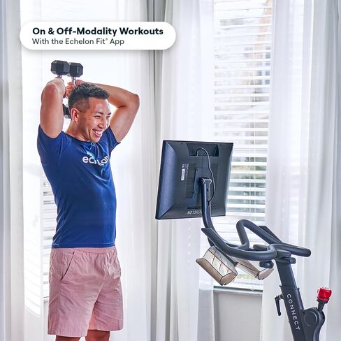 دراجة اللياقة البدنية سمارت كونيكت من إيشيلون، باللون الأحمر (تم تجديدها بريميوم) (ECH01-EX3-RED-CR) in Kuwait