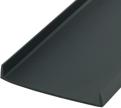 Outwater Plastics Black 2'' Styrene Plastic U-Channel/C-Channel 36 Inch Lengths (Pack of 4) in Saudi Arabia