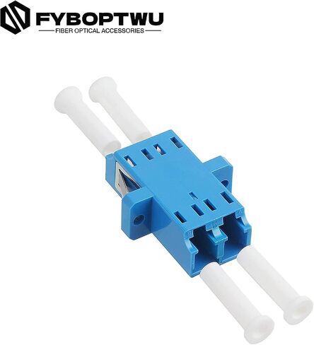 18 pcs LC Fiber Optic Coupler Adapter LC to LC Coupler Duplex Singlemode (SM) Fiber Optic Cable Adapter LC-LC Duplex Single Mode Connector in Saudi Arabia