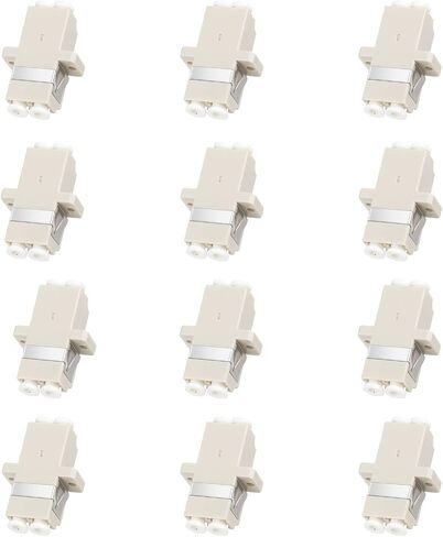 18 pcs LC Fiber Optic Coupler Adapter LC to LC Coupler Duplex Singlemode (SM) Fiber Optic Cable Adapter LC-LC Duplex Single Mode Connector in Saudi Arabia