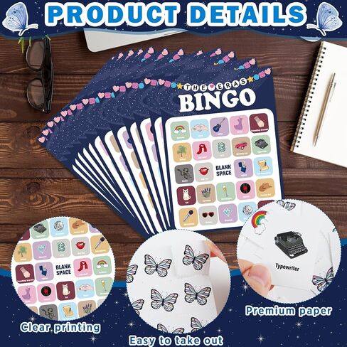 Music Party Bingo Games Singer Birthday Party Games Music Lovers Birthday Party Favors Guitar Party Bingo Cards 24 Players for Adults Music Fans Bachelorette Family Gathering Party Favors in Kuwait