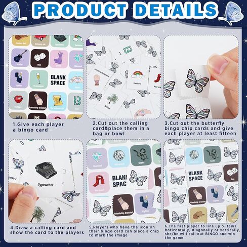 Music Party Bingo Games Singer Birthday Party Games Music Lovers Birthday Party Favors Guitar Party Bingo Cards 24 Players for Adults Music Fans Bachelorette Family Gathering Party Favors in Kuwait