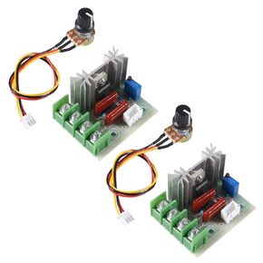 Diitao 4PCS AC Voltage Regulator,50-220V SCR Electric Voltage Regulator Module 2000W Temperature/Motor Speed Controller Light Dimmer 50-220V for Electric Stoves(AC 50-220V 2000W)