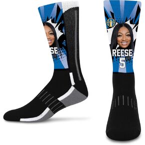For Bare Feet WNBA ANGEL REESE KA-POW! Player Socks Size Medium