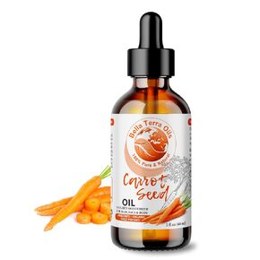 Bella Terra Oils - Organic Carrot Seed Oil 2oz - Enriched with Carotene & Essential Nutrients, Elevate Your Skin Care Regimen with This Luxurious Oil