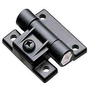 Southco E6-10-501-20 Series Adjustable Torque Position Control Hinge with Holes, Acetal Copolymer, 2-1/2" Leaf Height, 35.00 in-lbf Symmetric Torque, Black