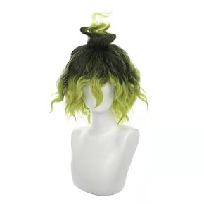 Hashibira Inosuke Cosplay Wig Long Black Blue Hair Halloween Christmas Party Wigs For Adult
