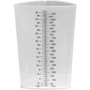 Triangular Polypropylene Graduated Beaker, Translucent, 1200 mL, 1 Count
