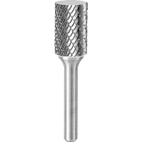 1 Pc Cylindrical Carbide Burr Set 1/4 Shank Die Grinder Bits Drill Bits Grinding Bits for Metal Rotary Tool Attachment Accessories Rasp Weld Wood Stone Deburring Compatible with Milwaukee