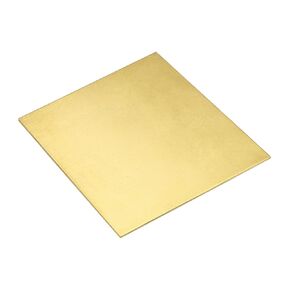 uxcell Brass Sheet, 4" x 4" Metal Sheets 0.08" Thickness H62 Brass Plates for DIY Crafts, Electrical, Repairs, Industry