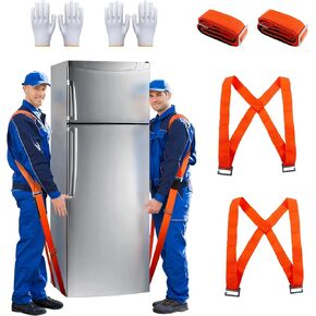 Moving Straps, 2-Person Shoulder Moving & Lifting System, Adjustable Length Straps for Professional Moving, Move, Carry, Lift Heavy Objects, Furniture, Mattresses, Standard Size