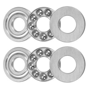 uxcell S51202 Thrust Ball Bearing 15mm x 32mm x 12mm Stainless Steel with Washers ABEC1 2pcs