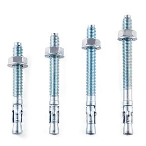 Comprehensive Wedge Anchor Kit: 20 Pcs Zinc-Plated 3/8" Concrete Fasteners in for Reinforce Building Structures Industrial Equipment Mounting Concrete Mounting Kit