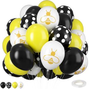 Red Black Yellow Balloons,12inch Poke Cartoon Balloons Lightning Printed Party Balloons Confetti Black Yellow Decoration for Boy Girls Cartoon Themed Party Birthdays Baby Showers Holiday Party