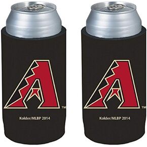 MLB Baseball Team Logo Ultra Slim 12oz Beer Can Cooler Holder Sleeve 2-Pack (St Louis - Stripe (Cardinals))