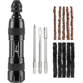 ShapeX Bike Tubeless Tire Repair Kit for MTB Cycling - Reamer, Plug Tool, Valve Core, Bacon Strips