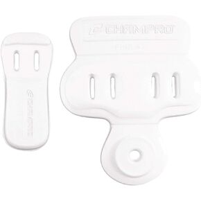 Champro Hip Pad Set, Plastic Shell (White, Youth)