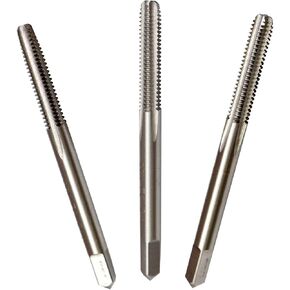 MaxTool 5-40 Hand Thread Taps Set Including Taper+Plug+Bottom HSS M2 Wire Gauge/Numbered Taps Set 40 TPI FULLY GROUND RIGHT HAND; HSN02W00R05