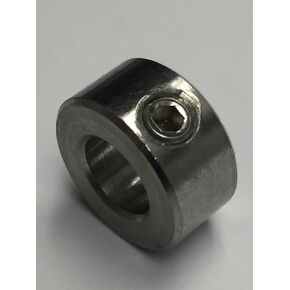 5/8" Bore, Stainless Steel Shaft Collar with Set Screw, 1 Pc