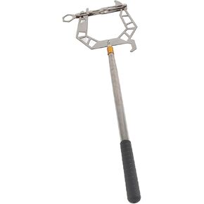 Boat U Type Mooring Rope Threader, Mooring Rope Dock Threader, Mooring Rope Dock Hook Boat, U-Shaped with Toggle Link for Easy Mooring & Line Handling - Extendable Aluminum Alloy Pole