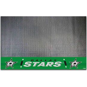 FANMATS 14233 Dallas Stars Vinyl Grill Mat - 26in. x 42in. - Deck Patio Protective Mat | Oil, flame, and UV resistant